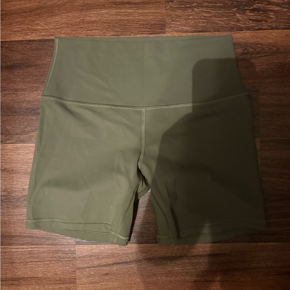 Lululemon Athletica Sage Green Bike Shorts